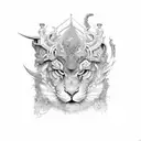 444 tattoo design idea