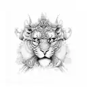 444 tattoo design idea