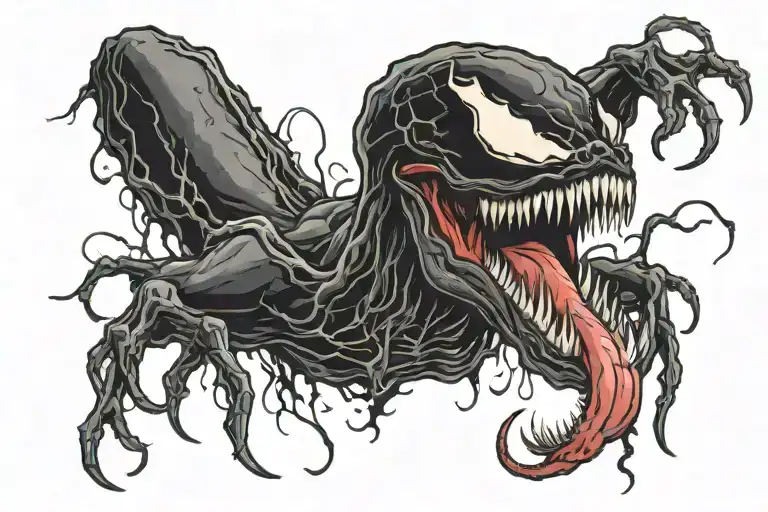 Venom tattoo design idea