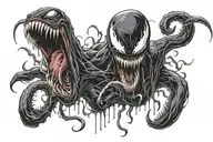 Venom tattoo design idea