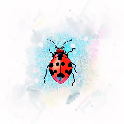 Ladybug tattoo design idea