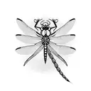 Dragonfly tattoo design idea