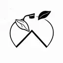 Puzzle piece with an apple inside tattoo design idea