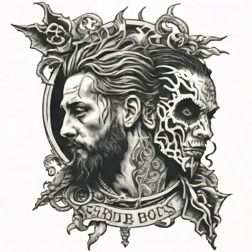 suicideboys related tattoo design idea