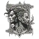 suicideboys related tattoo design idea