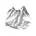 wasatch mountains utah lord of the rings map style tattoo design idea