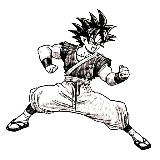 suler saiyan tattoo design idea