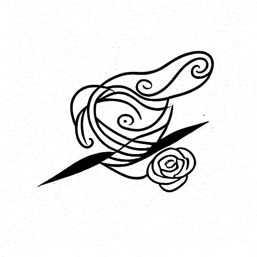 strive and dedication writing tattoo design idea