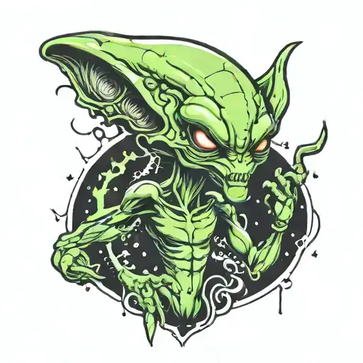 alien tattoo design idea