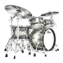 drummer on a drum set tattoo design idea