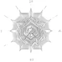 fire ice math family tattoo design idea