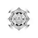 fire ice math family tattoo design idea