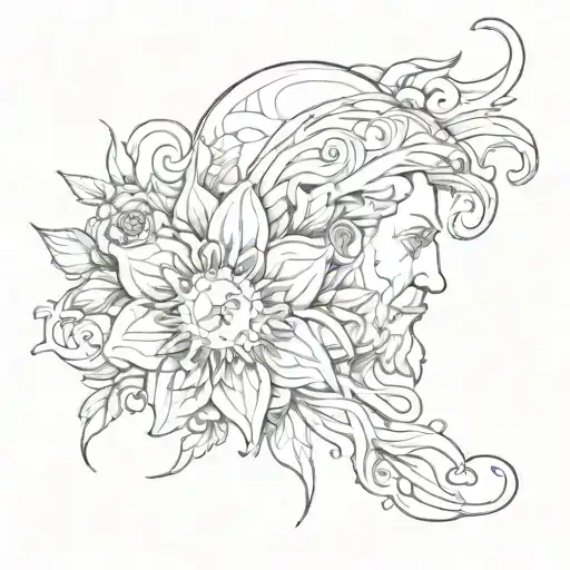 dad memorial tattoo design idea