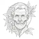 dad memorial tattoo design idea