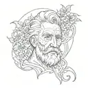 dad memorial tattoo design idea