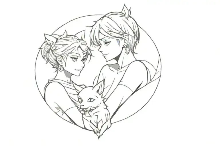 nana & hachi anime tattoo tattoo design idea