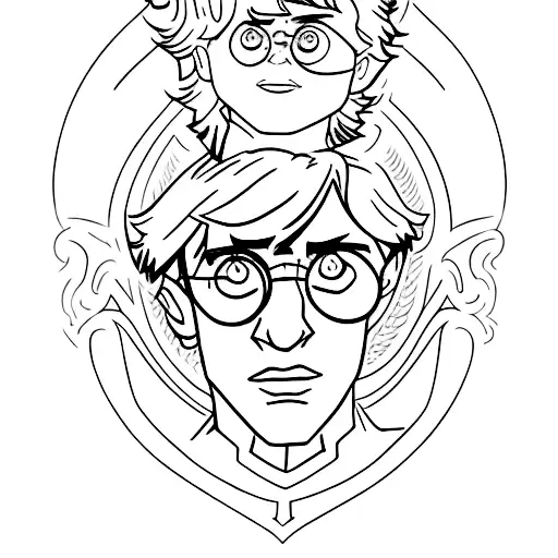 harry potter tattoo design idea