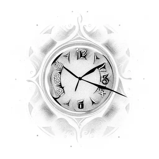 digital clock 1312 tattoo design idea