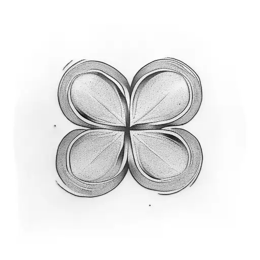 male four - leaf clover tattoo design idea