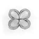 male four - leaf clover tattoo design idea