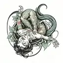 contortionist tattoo design idea