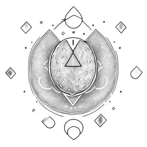 CUTE AVOCADO tattoo design idea