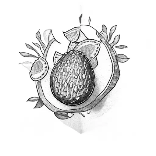 AVOCADO tattoo design idea