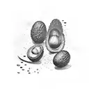 AVOCADO tattoo design idea