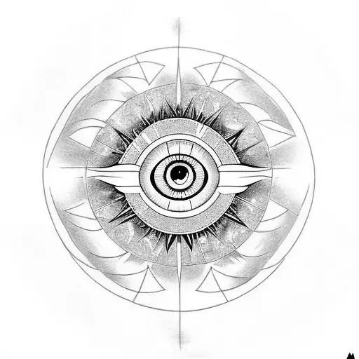 Evil Eye tattoo design idea