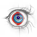 Evil Eye tattoo design idea