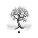 fig strangler tree tattoo design idea