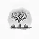 fig strangler tree tattoo design idea