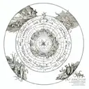 9 circles of hell according to Dante vision of hell tattoo design idea