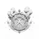 Dust in the wind tattoo design idea