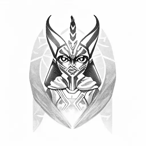 Monki Do Tattoo Studio - “Ahsoka Tano, a Togruta female, was the Padawan  learner to Anakin Skywalker and a hero of the Clone Wars. Alongside Anakin,  she grew from headstrong student into