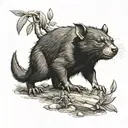 Tasmanian devil tattoo design idea