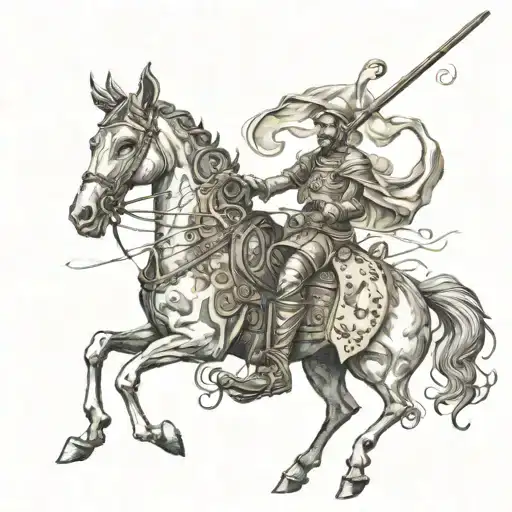 don quixote tattoo design idea