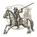 don quixote tattoo design idea
