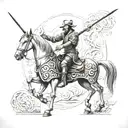 don quixote tattoo design idea