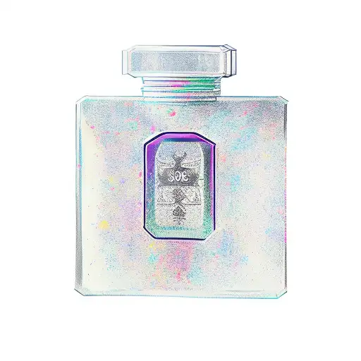 perfume bottle tattoo design idea