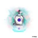 perfume bottle tattoo design idea