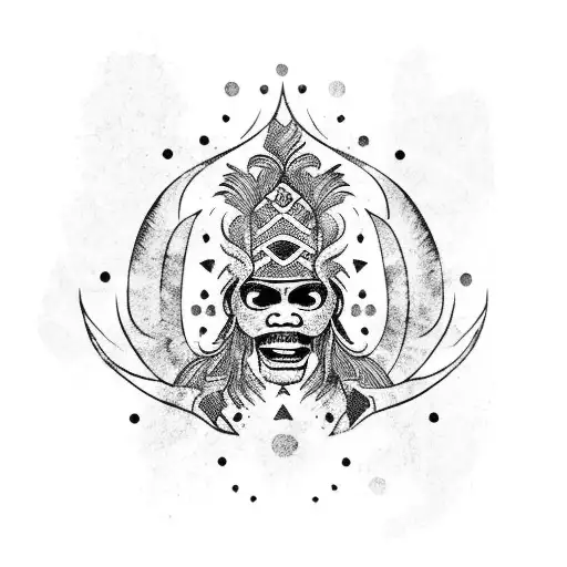 borneo iban dayak traditional art icon symbols black and white 23181389  Vector Art at Vecteezy