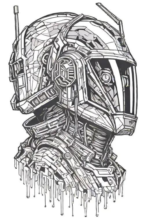 Daft Punk tattoo design idea