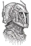 Daft Punk tattoo design idea