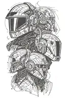 Daft Punk tattoo design idea