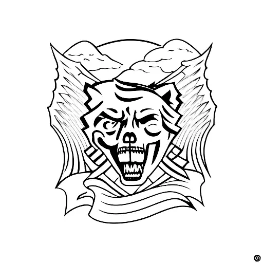 chicago flag tattoo design idea