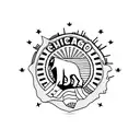 chicago flag tattoo design idea