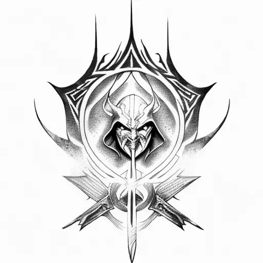 LOTR Elvish Inscription, Star Wars Jedi Insignia, Assassins Creed and Supernatural Anti Possession Tattoo  tattoo design idea