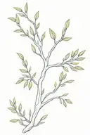 athena olive tree tattoo design idea