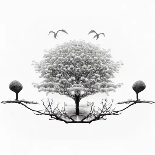 fig tree tattoo design idea
